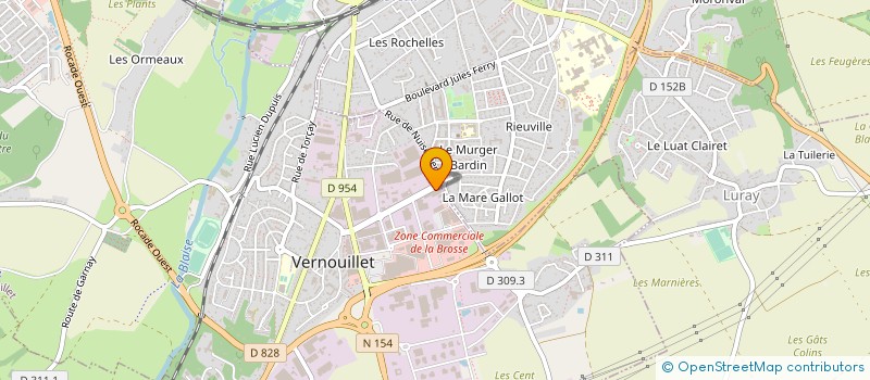 localisation de l'entreprise CABINET KINESPORT à VERNOUILLET