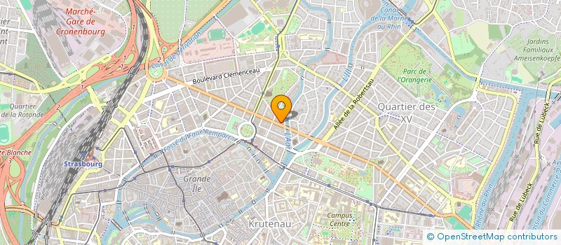 localisation de l'entreprise CABINET KLING à STRASBOURG