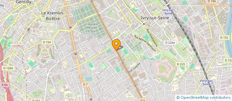 localisation de l'entreprise CABINET KPL  IVRY-SUR-SEINE