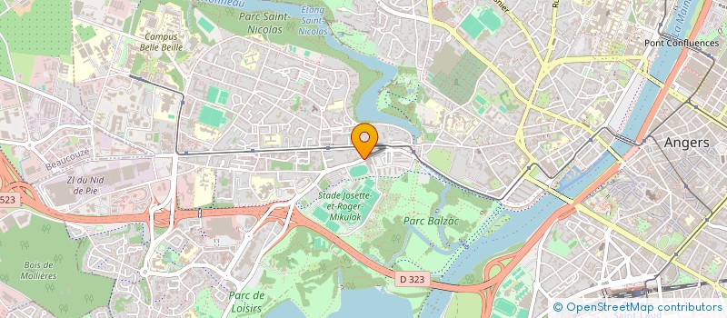 localisation de l'entreprise CABINET KRIEF à ANGERS