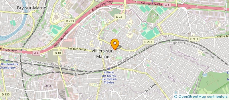 localisation de l'entreprise CABINET KSA  VILLIERS-SUR-MARNE