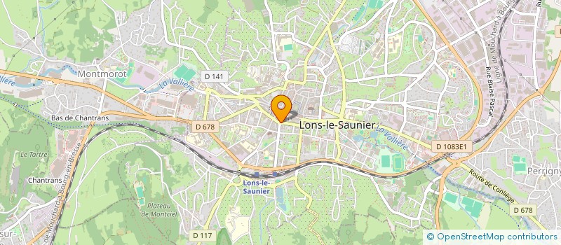 localisation de l'entreprise CABINET L.A.C. ASSURANCES à LONS-LE-SAUNIER