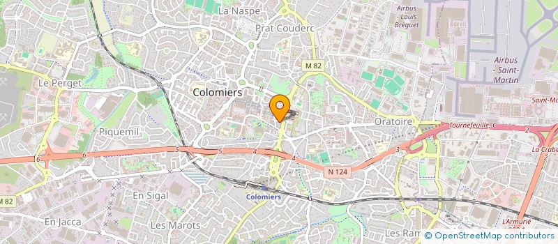 localisation de l'entreprise CABINET L.A&L.M CONSEIL-AUDIT-EXPERTISE-FORMATION à COLOMIERS