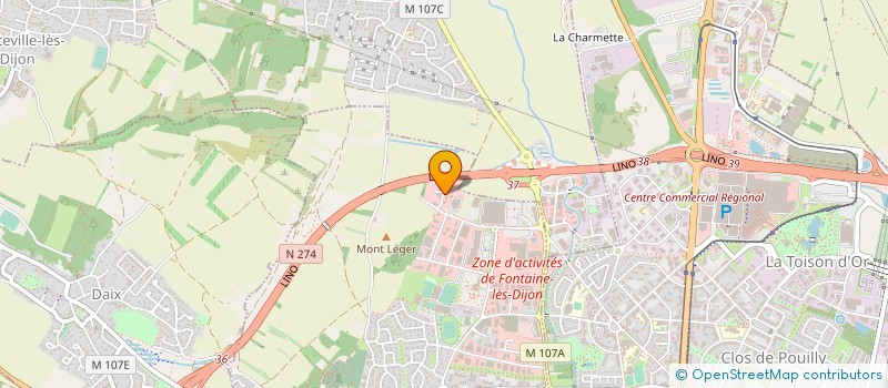 localisation de l'entreprise CABINET L.D.S. à FONTAINE-LES-DIJON