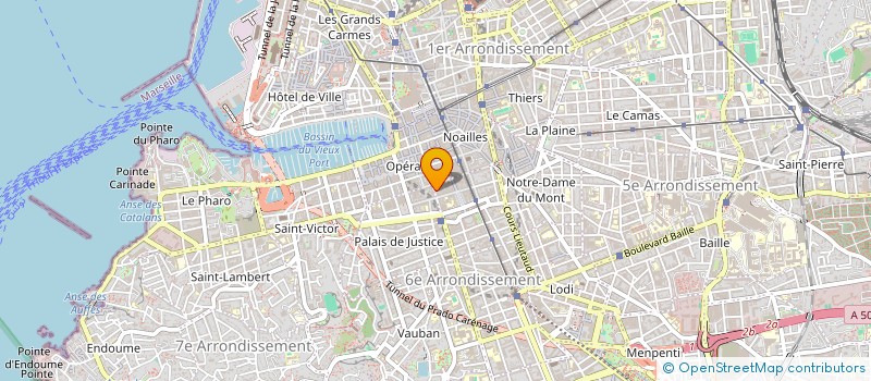 localisation de l'entreprise CABINET L.P AGOPIAN  MARSEILLE