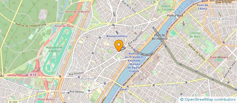 localisation de l'entreprise CABINET LA FONTAINE  PARIS