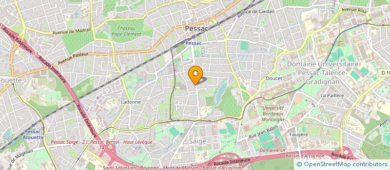 localisation de l'entreprise CABINET LA SARDINE  PESSAC