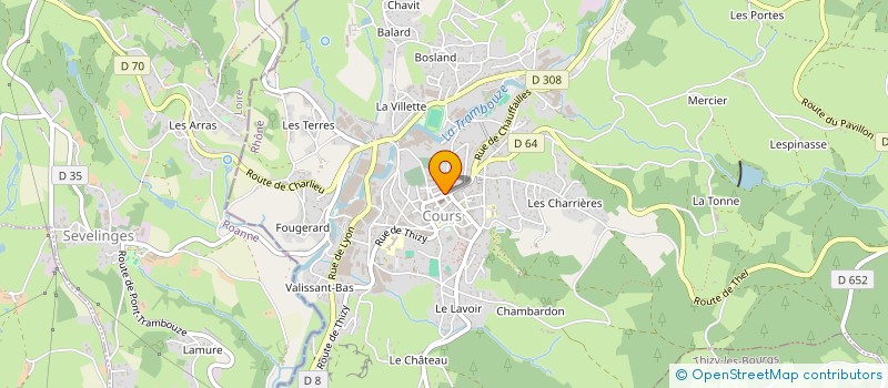 localisation de l'entreprise CABINET LACHASSAGNE à COURS