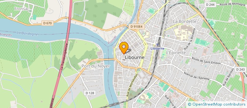 localisation de l'entreprise CABINET LAFON DUBOSC IMMOBILIER à LIBOURNE