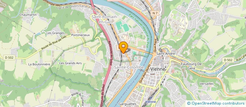 localisation de l'entreprise CABINET LAGIER & ASSOCIES  SAINT-ROMAIN-EN-GAL