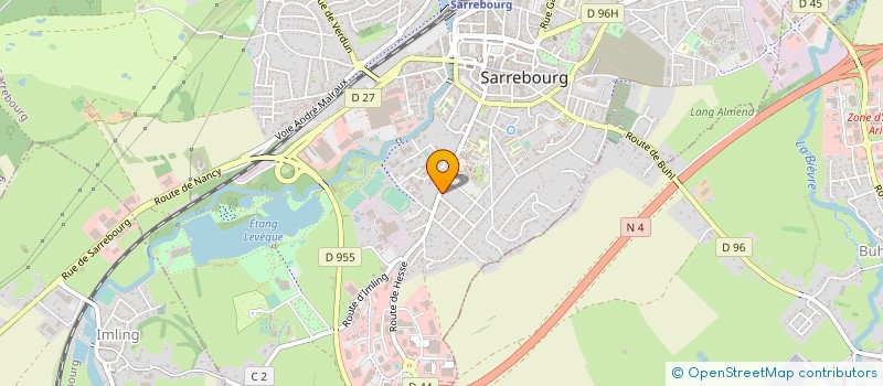 localisation de l'entreprise CABINET LAMBERT ET ASSOCIES à SARREBOURG