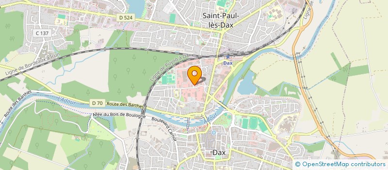 localisation de l'entreprise CABINET LARRERE ET ASSOCIES à DAX