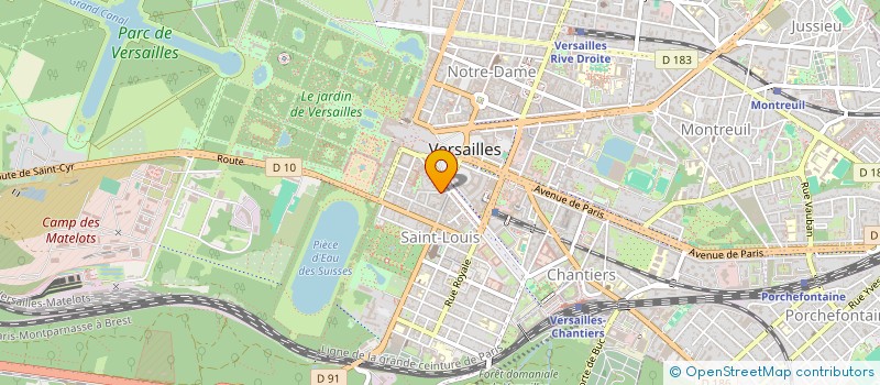 localisation de l'entreprise CABINET LAW à VERSAILLES