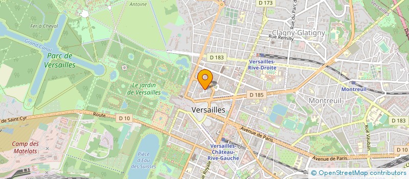 localisation de l'entreprise CABINET LBRH à VERSAILLES