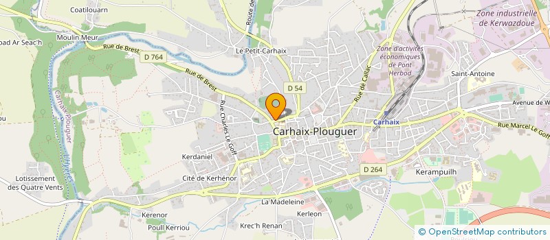 localisation de l'entreprise CABINET LE DANVIC à CARHAIX-PLOUGUER