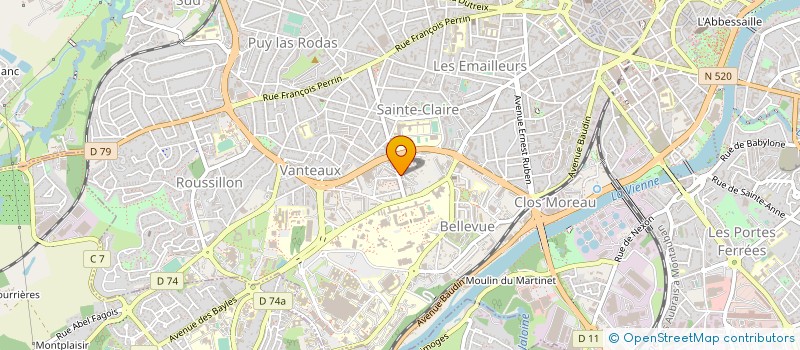 localisation de l'entreprise CABINET LE PROVOST à LIMOGES