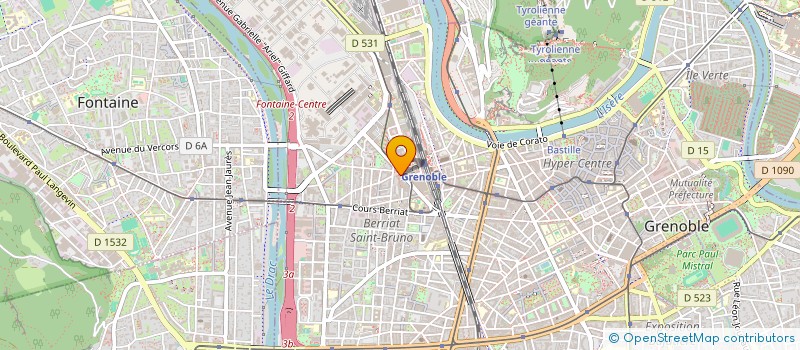localisation de l'entreprise CABINET LEBRUN à GRENOBLE