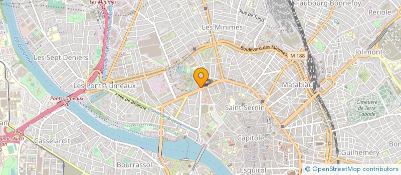 localisation de l'entreprise CABINET LECUYER VIADOMITIA EXPERTISE à TOULOUSE