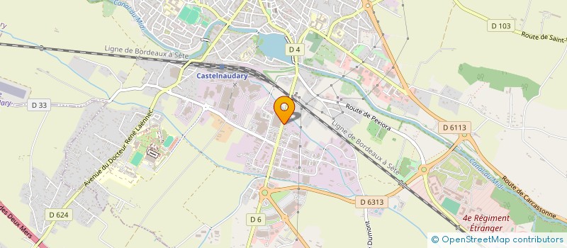 localisation de l'entreprise CABINET LEFEVRE  CASTELNAUDARY