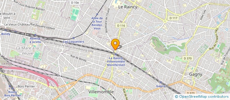 localisation de l'entreprise CABINET LELLOUCHE  LE RAINCY