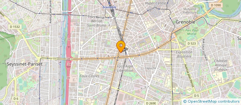 localisation de l'entreprise CABINET LEMAITRE ET ESNEE  GRENOBLE