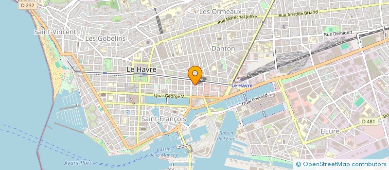 localisation de l'entreprise CABINET LEMONNIER  LE HAVRE