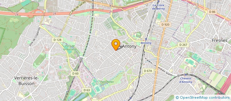 localisation de l'entreprise CABINET LERIQUIER à ANTONY