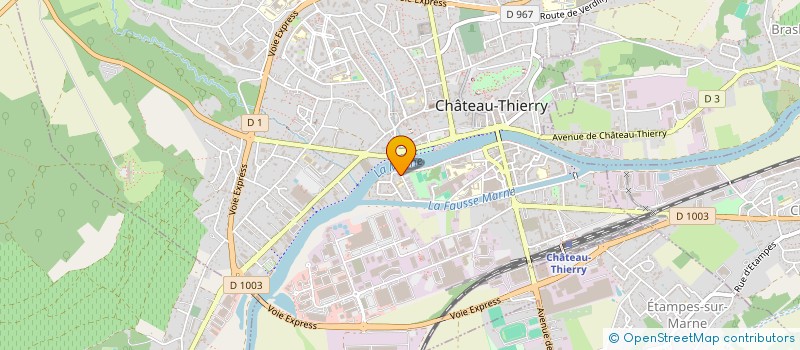 localisation de l'entreprise CABINET LERONDEL - DE ARAUJO  CHATEAU-THIERRY