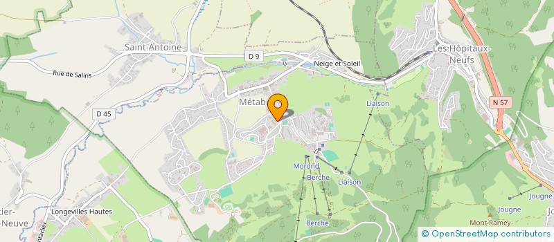 localisation de l'entreprise CABINET LES LOUPS  METABIEF