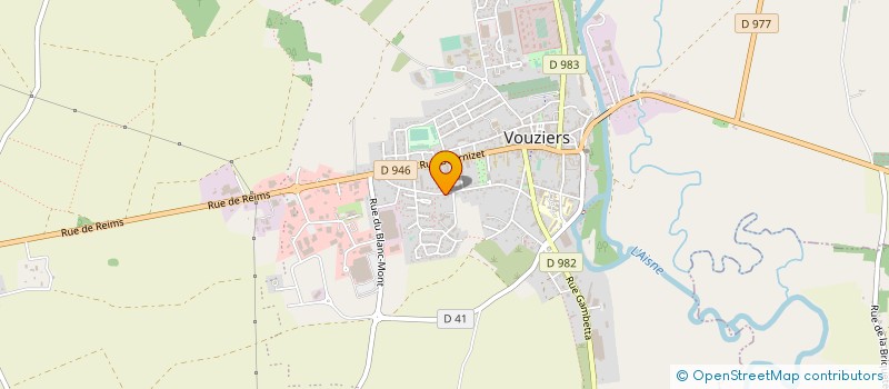 localisation de l'entreprise CABINET LES MARIZYS-DENT à VOUZIERS