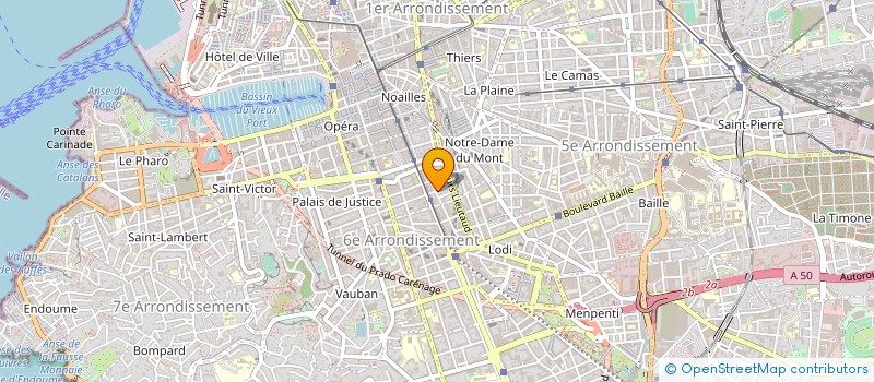 localisation de l'entreprise CABINET LIAUTARD à MARSEILLE
