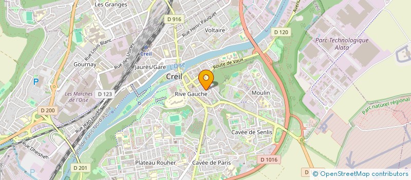 localisation de l'entreprise CABINET LIAVART  CREIL