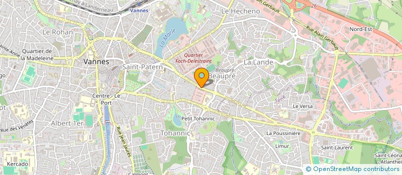 localisation de l'entreprise CABINET LJ à VANNES
