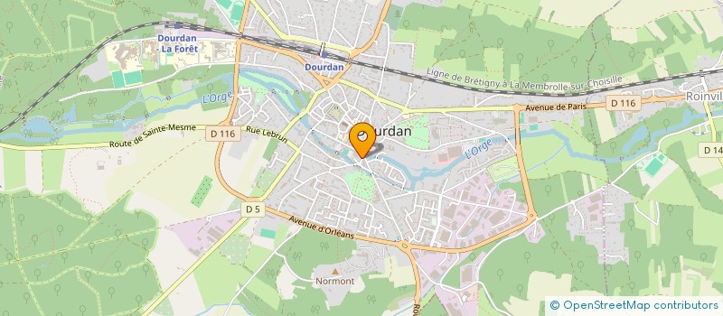localisation de l'entreprise CABINET LOUVET à DOURDAN