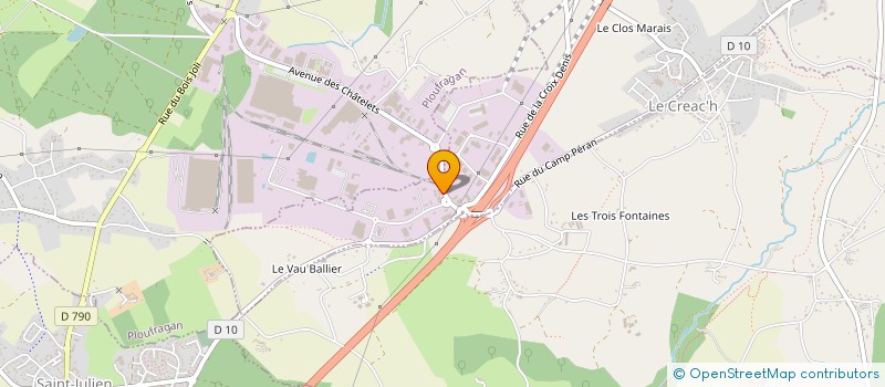 localisation de l'entreprise CABINET LOZAHIC à TREGUEUX