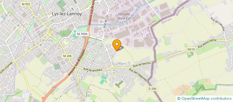 localisation de l'entreprise CABINET LPAMO  TOUFFLERS