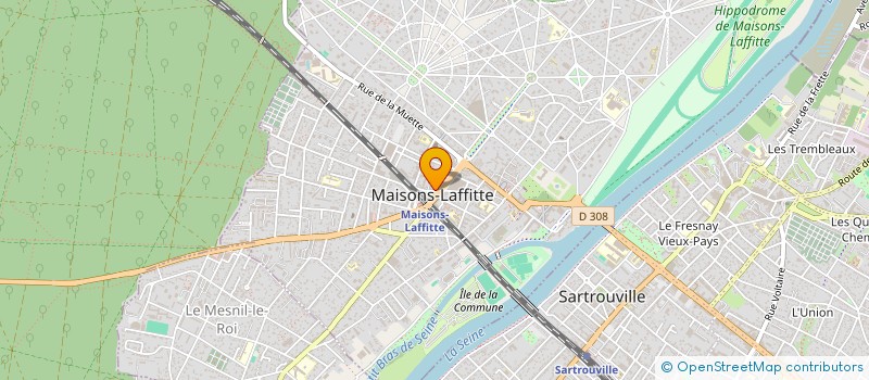 localisation de l'entreprise CABINET M.A.B CONSEIL & EXPERTISE à MAISONS-LAFFITTE