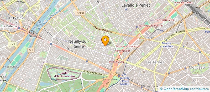 localisation de l'entreprise CABINET M D H à NEUILLY-SUR-SEINE