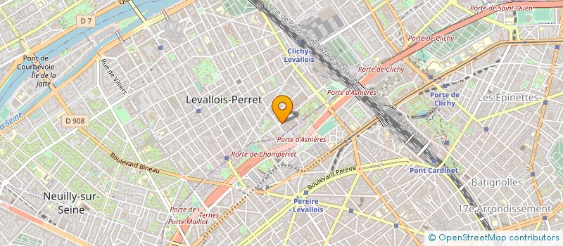 localisation de l'entreprise CABINET MADAR LEVALLOIS SELAS DE CHIRURGIENS DENTISTES à LEVALLOIS-PERRET