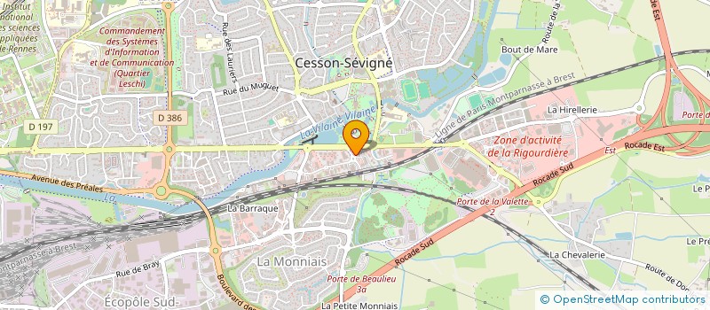 localisation de l'entreprise CABINET MAGALI RIDEAU  CESSON-SEVIGNE