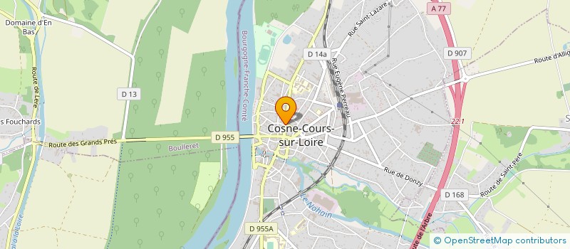 localisation de l'entreprise CABINET MAHAUT MATHEY à COSNE-COURS-SUR-LOIRE