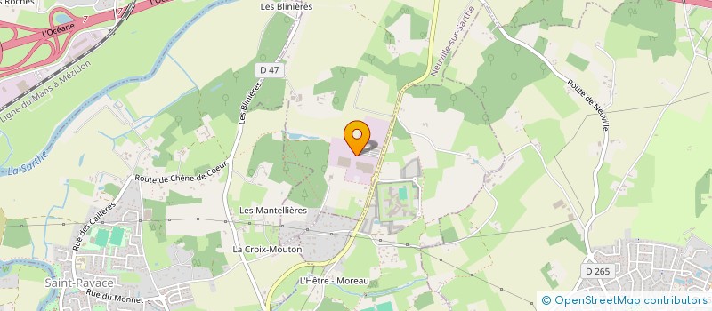 localisation de l'entreprise CABINET MANCEAU  LE MANS