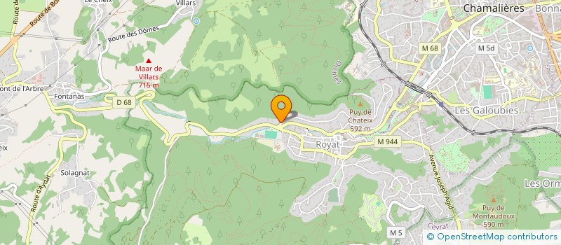 localisation de l'entreprise CABINET MARCAGGI EXPERTISES  ROYAT