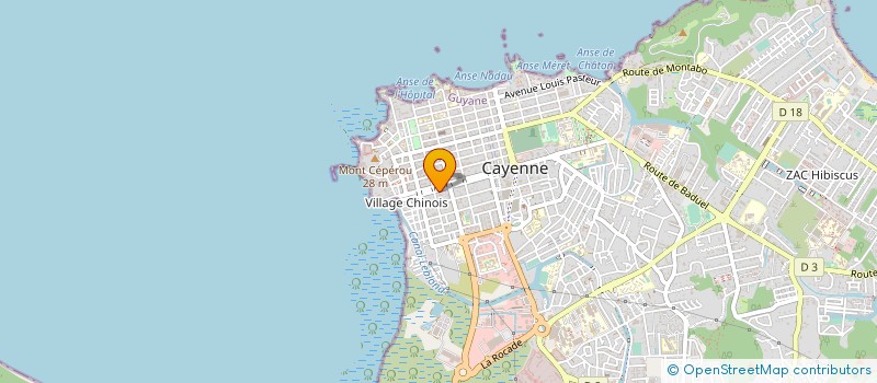 localisation de l'entreprise CABINET MARCAULT-DEROUARD ET ASSOCIES  CAYENNE