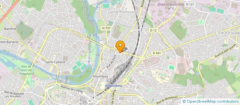localisation de l'entreprise CABINET MARIENVAL ET RICHARD à ANGOULEME