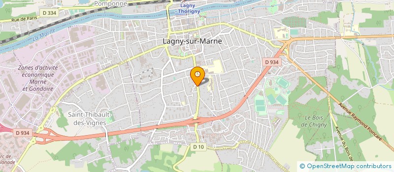 localisation de l'entreprise CABINET MARMAGNE à LAGNY-SUR-MARNE