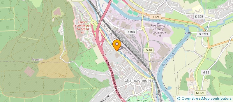 localisation de l'entreprise CABINET MARTEL  CHAMPIGNEULLES