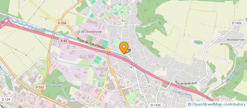 localisation de l'entreprise CABINET MARTEL EXPERTISES AUTOMOBILES  BOURGOIN-JALLIEU