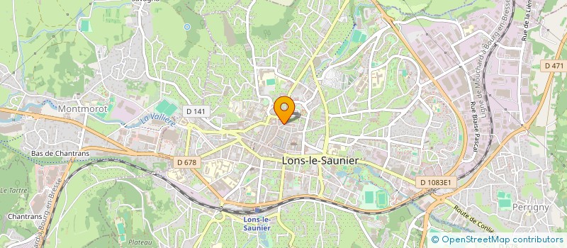 localisation de l'entreprise CABINET MARTINET LACROIX à LONS-LE-SAUNIER