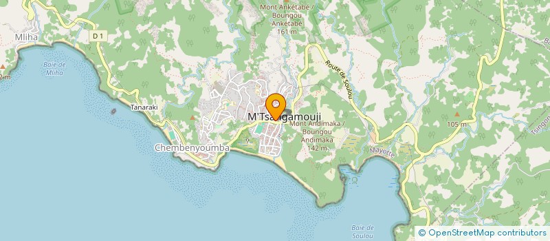 localisation de l'entreprise CABINET MARZIKI à M'TSANGAMOUJI